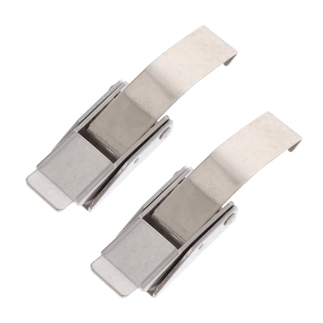 OULII 2Pcs Metal Adjustable Buckles Silver 8.50X2.20X1.20CM for Equipment Practical