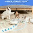 thumbnail image 2 of MOSENSE Indoor Automatic Cat Toys, interactive cat toy with Laser Pointer, Feather, Motion Sensing, Rechargeable kitten supplies, 2 of 7