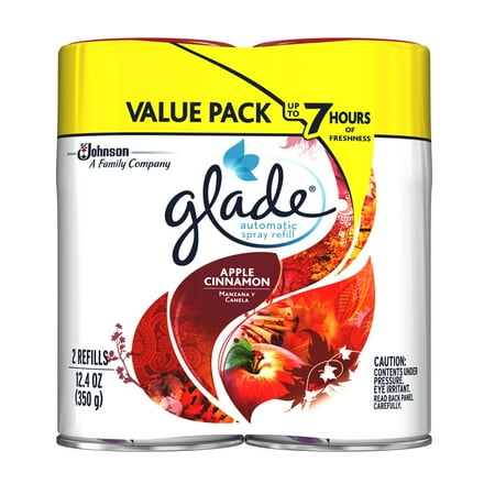 Glade Automatic Spray, Applie Cinanamon, 12.4 oz. (Pack of 2)