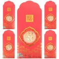 thumbnail image 4 of 5 Pcs Paquets Rouges en Papier Année du Dragon Enveloppes Rouges Paquet de Festival de Printemps, 4 of 8
