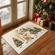 thumbnail image 5 of Christmas Holiday Embroidery Style Non-Slip Absorbent Kitchen Floor Mat, Washable Indoor Doormat for Entryway Bathroom Laundry Room Decor, 5 of 6