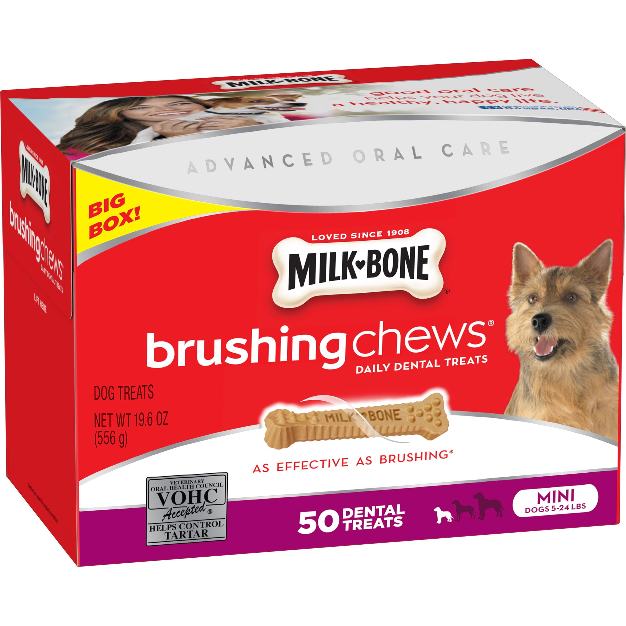 MilkBone Mini's Biscuits and Brushing Chews Mini Treats Value Bundle