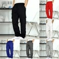 thumbnail image 4 of Mens Cargo Pants Casual Outdoor Hiking Pants for Men Athletic Joggers Fleece Sweatpants Men, 4 of 4