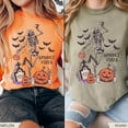 thumbnail image 2 of "Spooky Vibes Dancing Skeleton T-Shirt – Fun Halloween & Fall Festival Graphic Tee for Seasonal Parties and Casual Wear", 2 of 6