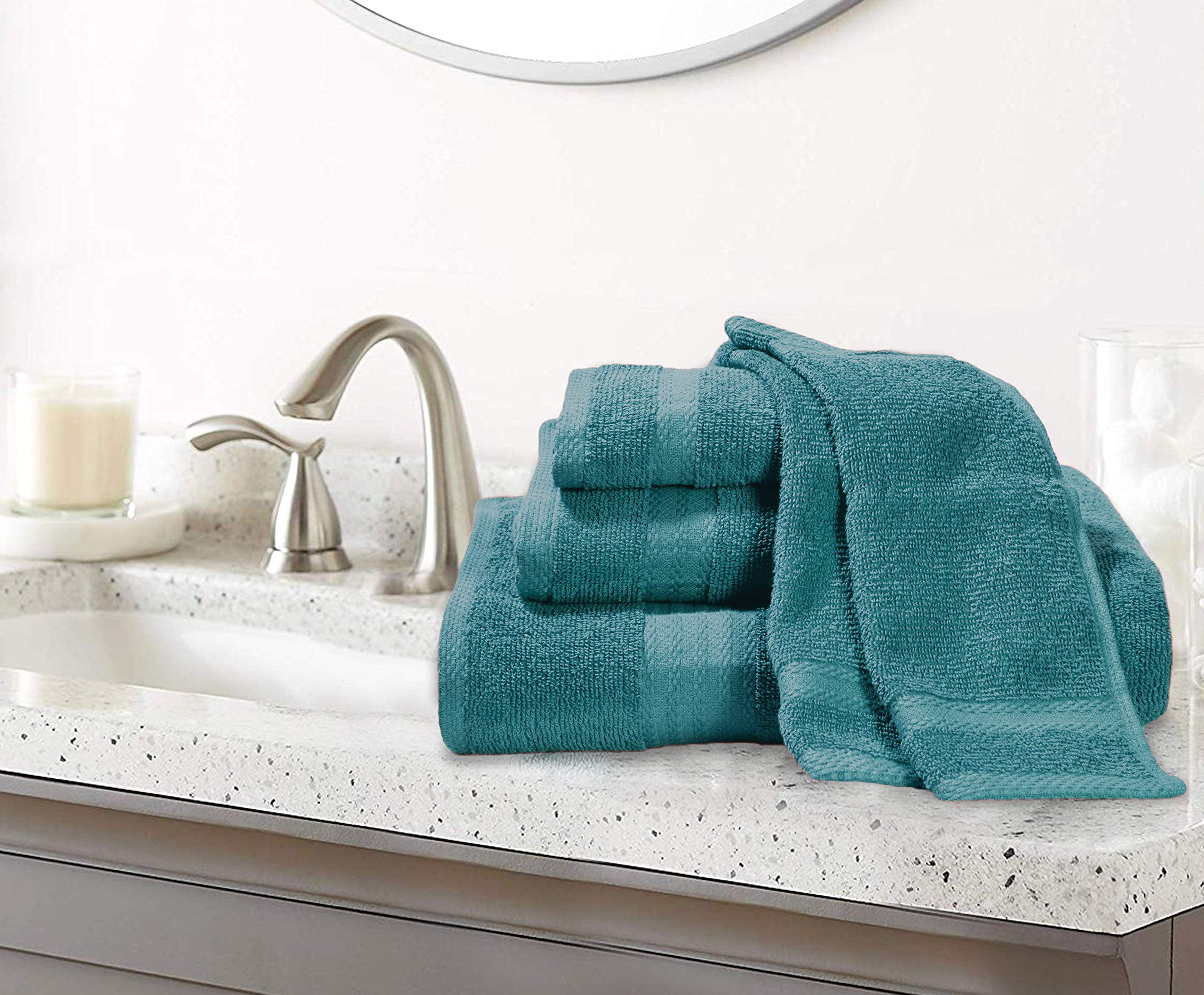 Member's Mark Hotel Premier Collection 100% Cotton Luxury Bath Towel, Blue  Denim