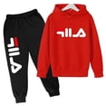 thumbnail image 3 of Conjuntos de ropa deportiva para niños de 3 a 14 años, con capucha y pantalones, 2 piezas, tendencia de otoño y primavera, 3 of 5