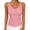 Pink, variant on YODETEY Women’s V Neck Tank Tops,Womens Everyday Sleeveless Ribbed Fitted V-Neck Tank Top ,Pink,Size XL
