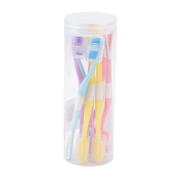 Cepillo de dientes raspador de lengua, mango largo flexible, previene vómitos, limpiador de lengua para adultos y niños, cuidado bucal, 8 unidades