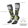thumbnail image 4 of Naloa Cute Dinosaur Thigh High Socks Extra Long Stretchy Sock Women Over Knee High Opaque Stocking Daily Wear, 4 of 6