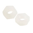 thumbnail image 1 of Unique Bargains White 1/8' Female Thread 0.1' Height Hex Screw Nut 30 Pcs, 1 of 1