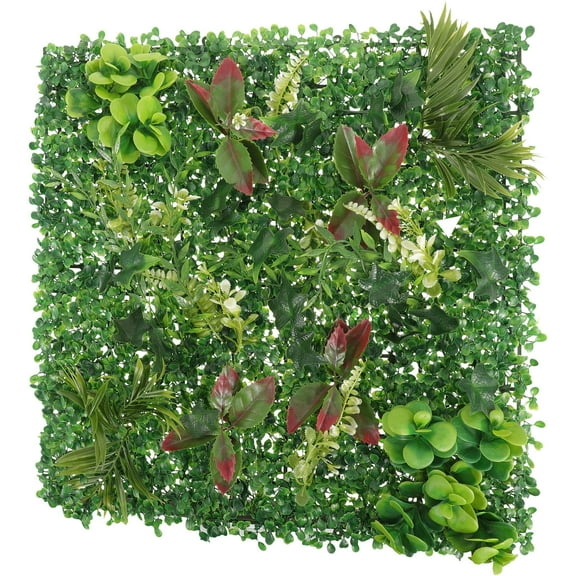 Nicehomfit Green Ldpe Artificial Living Wall No-Maintenance Decor for Any Space