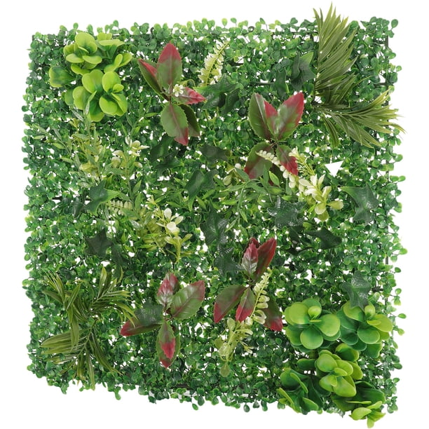 unbranded Panel Decorativo De Plantas Falsas Para Muro Con Hojas Y Aspecto Natural