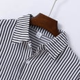 thumbnail image 5 of Wancir Mens Striped Shirts 2025 Summer Holiday Beach Shirts Casual Loose Fit Long Sleeve Button Down Shirts with Pocket, 5 of 8