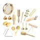 thumbnail image 1 of Instrumentos musicales para niños pequeños, juguetes musicales educativos, juguetes sensoriales, tambores, instrumentos de percusión de madera, Estilo A, 1 of 9
