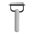 thumbnail image 1 of Double Sided Dematting Comb for Dogs and Cats – Undercoat Rake Pet Grooming Tool for Shedding, Tangles & Matted Fur, Stainless Steel Deshedding Brush for Long Haired & Thick Coat Pets, 1 of 9