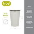 thumbnail image 3 of True Stainless Steel Pint Glasses for Beer, Water, Cocktails 16 oz Set of 4, 3 of 5