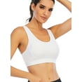 thumbnail image 4 of FANNYC Cross Back Sport Bras Padded Strappy Criss Cross Cropped Bras for Yoga Workout Fitness Activewear Sexy Padded Yoga Bra Tops With Good Support, 4 of 6