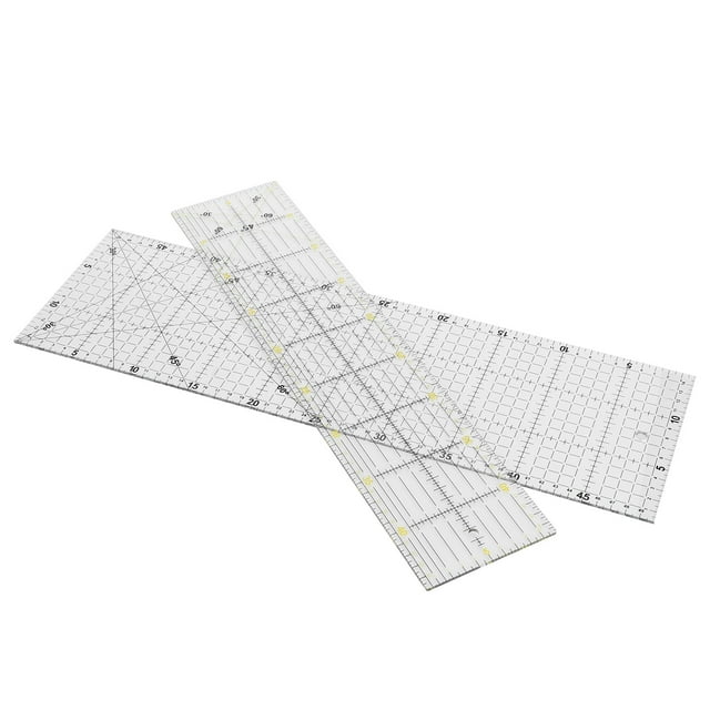 Règles de Couture, 2 Pcs Règle de Quilting Multi-Fonction Outils de Quilting Éprouvés