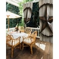 thumbnail image 5 of nqOlkjepod Outdoor Curtains for Patio Waterproof, Rustic Star Brown Outdoor Privacy Panels Grommet, Retro Country Farmhouse Aesthetic Blackout Outside Curtains for Porch/Cabana 54"x95", 2 Panels, 5 of 8