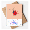 Graffiti Animation Hand Painted Ladybug Welcome Back Greeting Cards Envelopes Blank