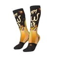 thumbnail image 2 of Haiem Happy New Year 2025 C Socks, Funny Novelty Crazy Design Cotton Socks Sports Socks Knee High Socks For Men, Women,1Pairs - Gift For Working Friends, 2 of 8