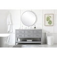 thumbnail image 6 of Elegant Decor Sinclaire 60" Aluminum Alloy & MDF Single Bathroom Vanity in Gray, 6 of 8
