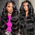 thumbnail image 1 of Pelucas con encaje en la parte delantera Aoque Body Wave, 30 pulgadas, cabello humano, densidad del 200%, 1 of 6