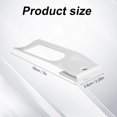 thumbnail image 2 of PEUTIER Refrigerator Water Dispenser Lever, 7x2.28 Inch One-Handed Water Dispensing Replacement Part, White Plastic, Modern Style, 2 of 7