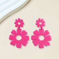 thumbnail image 4 of Riguas 1 Pair Cute Hollow Flower Dangle Earrings Vintage Acrylic Exaggerated Stud Drop Earrings Fashion Jewelry Accessories Gift, 4 of 7