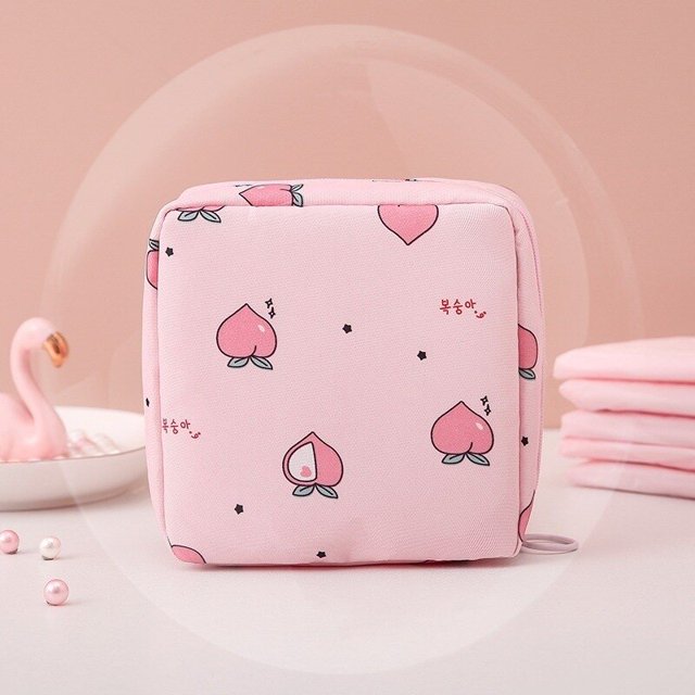 Bolsas de almacenamiento de tampones para mujer, Mini BOLSA DE ASEO para toallas sanitarias, neceser de viaje para cosméticos y maquillaje, Stranger Things LIUWENJING unisex