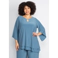 thumbnail image 3 of Catherines Women's Plus Size 2-Piece Embellished Keyhole Pant Suit, 3 of 3