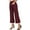 40# 1Pack:Wine Red, variant on Womens 25" Wide Leg Capri Pants Yoga Legging High Waist Cropprd Pants with Pockets,Wine Red,US Size L