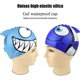 thumbnail image 5 of Paquete de 2 gorros de natación MACHAO impermeables azul claro azul, 5 of 5