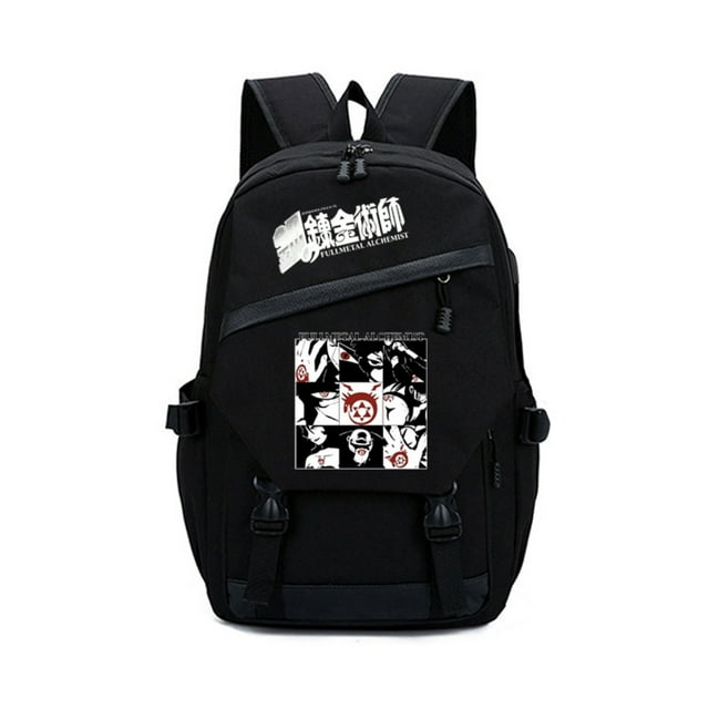Mochila Fullmetals Alchemists Edwards Elrics con dibujos animados para niños