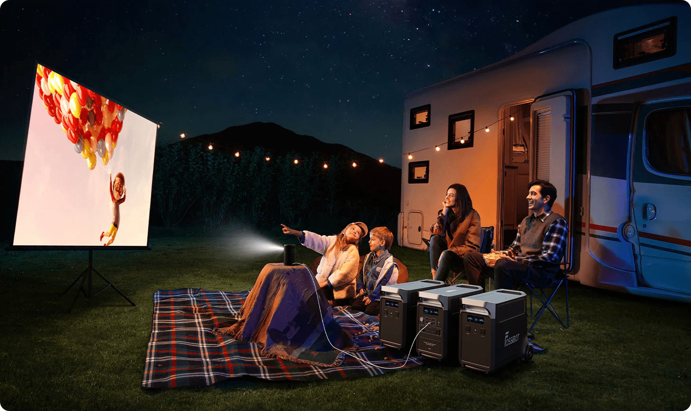 FOSSiBOT FB3840 Solar Generator Extra Battery 3600W 3840Wh Battery Backup for Home RV