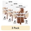 (3 pack) Keto Pint Vanilla Almond Ice Cream Bars, No Added Sugar, 2.75 fl oz, 4 Count