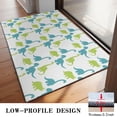 thumbnail image 3 of Blue Green Cartoon Dinosaurs Silhouettes Pattern Door Rugs,Washable Non Slip Door Mats Indoor,Decorative Door Mats,Entry Mat Indoor for Entrance,Bedroom,Kitchen,Bathroom,20"x32", 3 of 6