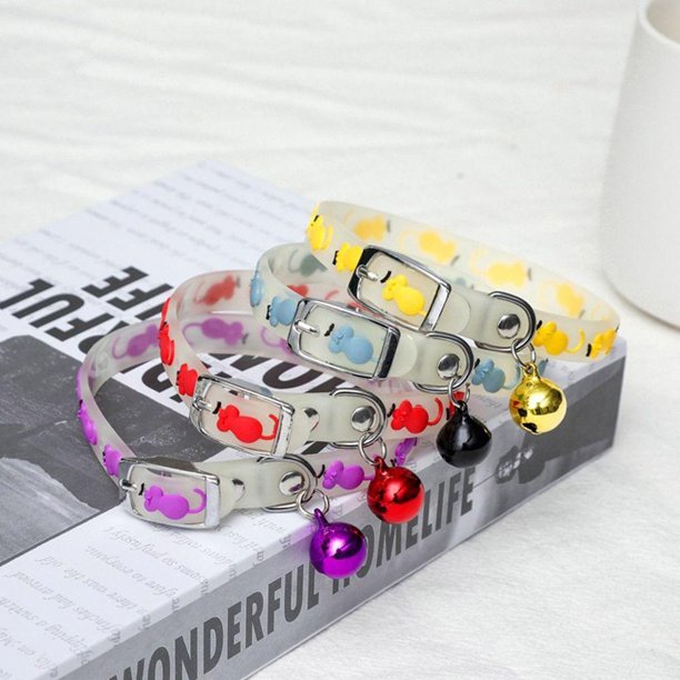 RIDDLE 3Pcs Collar Luminoso Silicona Anti-Pérdida Anillo De Cuello Fluorescente Gao Jinjia unisex