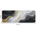 thumbnail image 7 of Black White Gold Marble Pattern Kitchen Rug Mat,Kitchen Runner Rugs Non Skid Washable,Decorative Kitchen Floor Mats for Kitchen,Sink,Laundry,17"x47.2", 7 of 7