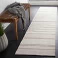 thumbnail image 2 of SAFAVIEH Kilim Adam Striped Polyester Runner Rug, Ivory/Beige, 2'3" x 9', 2 of 8