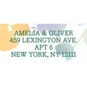 Artistic Floral Personalized Address Label