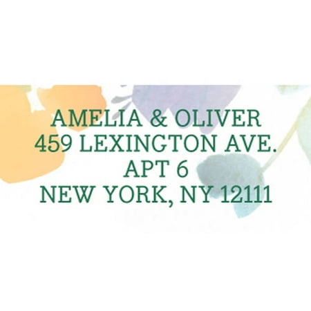 Artistic Floral Personalized Address Label