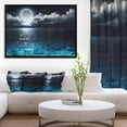 thumbnail image 4 of Designart - Romantic Full Moon Over Sea - Seascape Framed Canvas Art Print, 4 of 4