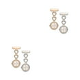 thumbnail image 3 of ZLight 2X Pocket Watch Sweet Gift Hanging Pendent Stainless Steel Fine Workmanship Attractive Clip-on Long-lasting Practical as shown 2Set, 3 of 6