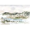 thumbnail image 2 of Harper, Ethan 18x13 White Modern Wood Framed Museum Art Print Titled - Snow-capped Mountain Study II, 2 of 4