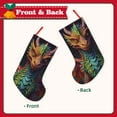thumbnail image 2 of Lsque Whimsical Dragon Color Cool Pattern 18 Inch Christmas Stockings, Festive Holiday Stocking for Christmas Decorations Holiday Decor, 2 of 8