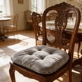 thumbnail image 7 of Tyidzon 17"x16" Corduroy Chair Cushions with Ties Indoor Outdoor, Soft Thick Seat Cushions for Dining Room, Patio, 7 of 7