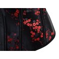 thumbnail image 4 of Corset Top For Women Sexy Bustiers Lingerie Floral Lace Up Corset Tops Burlesque Satin Overbust Corselet, 4 of 6