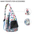 thumbnail image 4 of Summer Beach Sling Backpack - Mermaid & Seashell Design Crossbody Shoulder Bag, Fashionable Daypack, 4 of 4