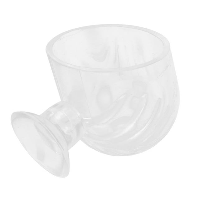 Aquarium Red Feeder, Fish Feeding Cup Attractive Reusable Small Suction Cup Installation Transparent Live Food For Brine Shrimp